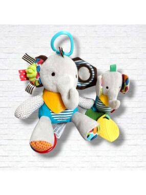 Skip Hop Elephant Infant Baby Take Along Sensory Soft Toys Age 0+ M x 2